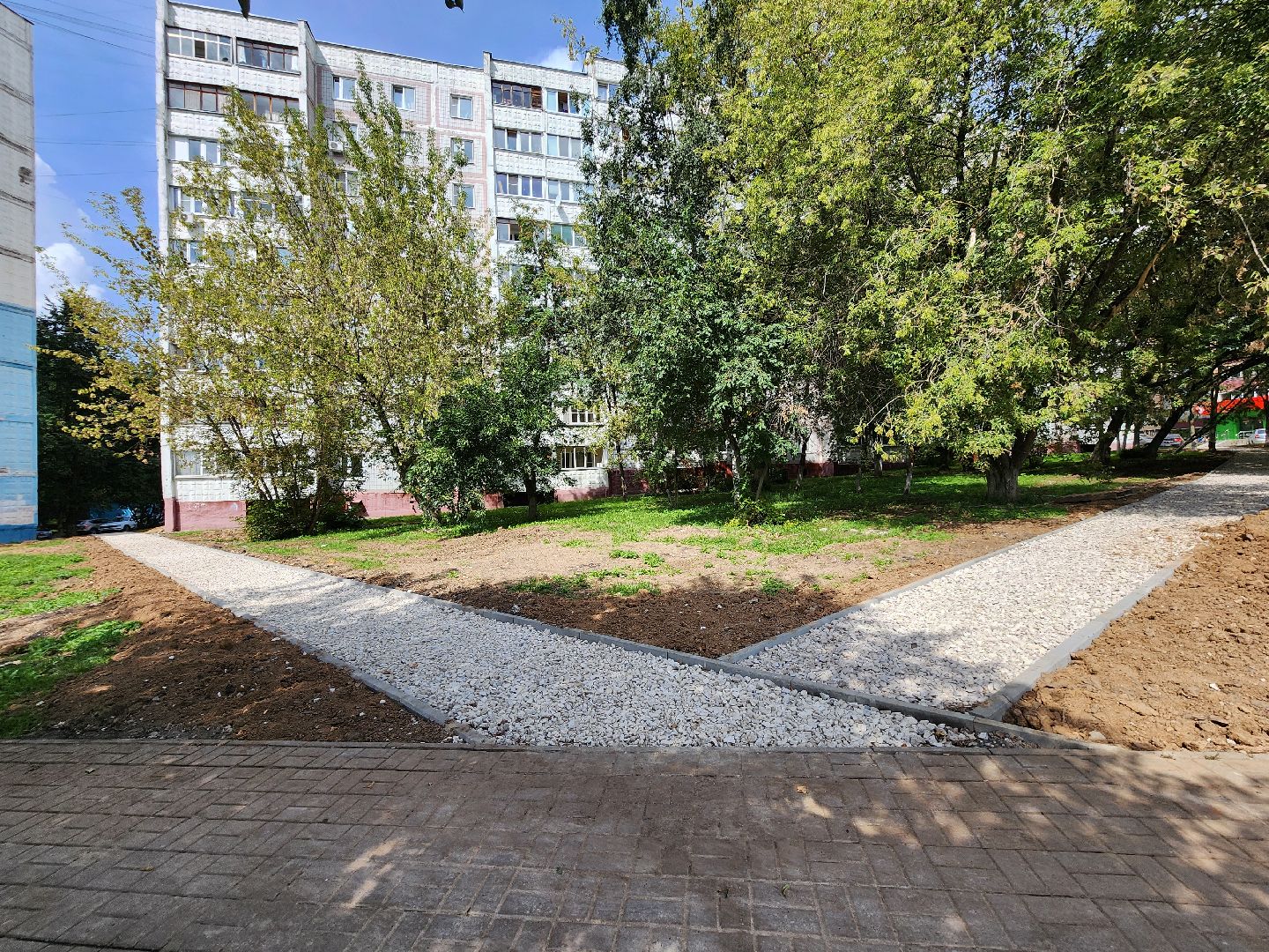 Чехов, улица Дружбы, комплексное благоустройство, двор, дворовая территория, парковки, проезды, тротуары, пешеходная дорожка, формирование комфортной городской среды,