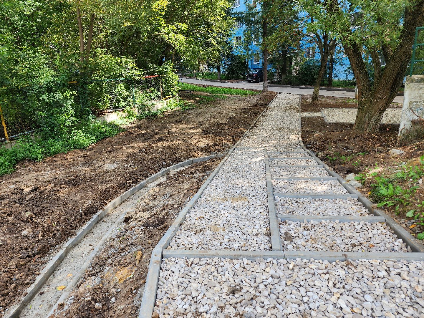 Чехов, улица Дружбы, комплексное благоустройство, двор, дворовая территория, парковки, проезды, тротуары, пешеходная дорожка, формирование комфортной городской среды,