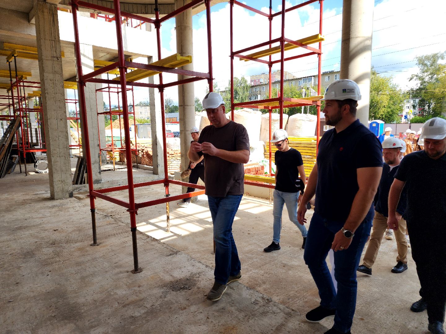 Чехов, улица Мира, детская поликлиника, строительство, проверка, контроль, глава администрации городского округа, Михаил Собакин,