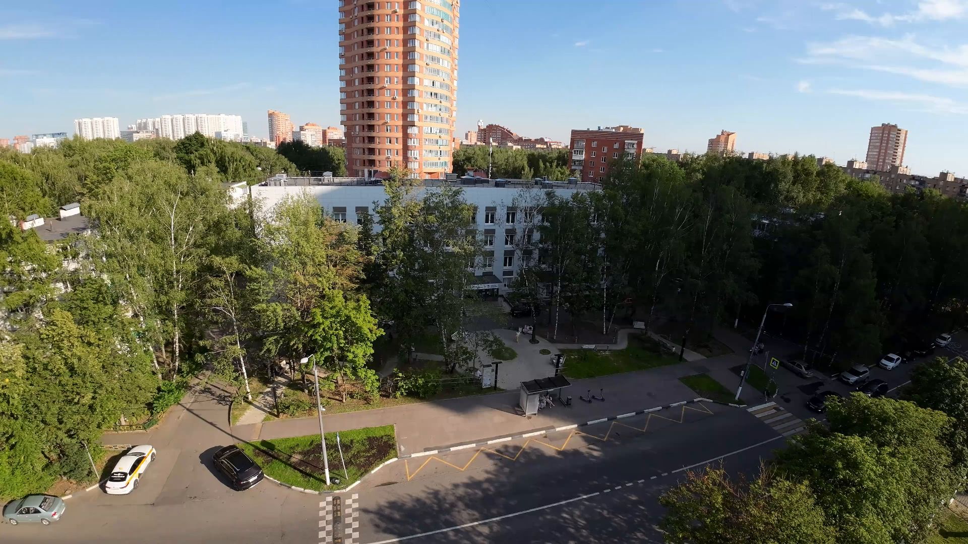 видео с коптера, поликлиника, химки,