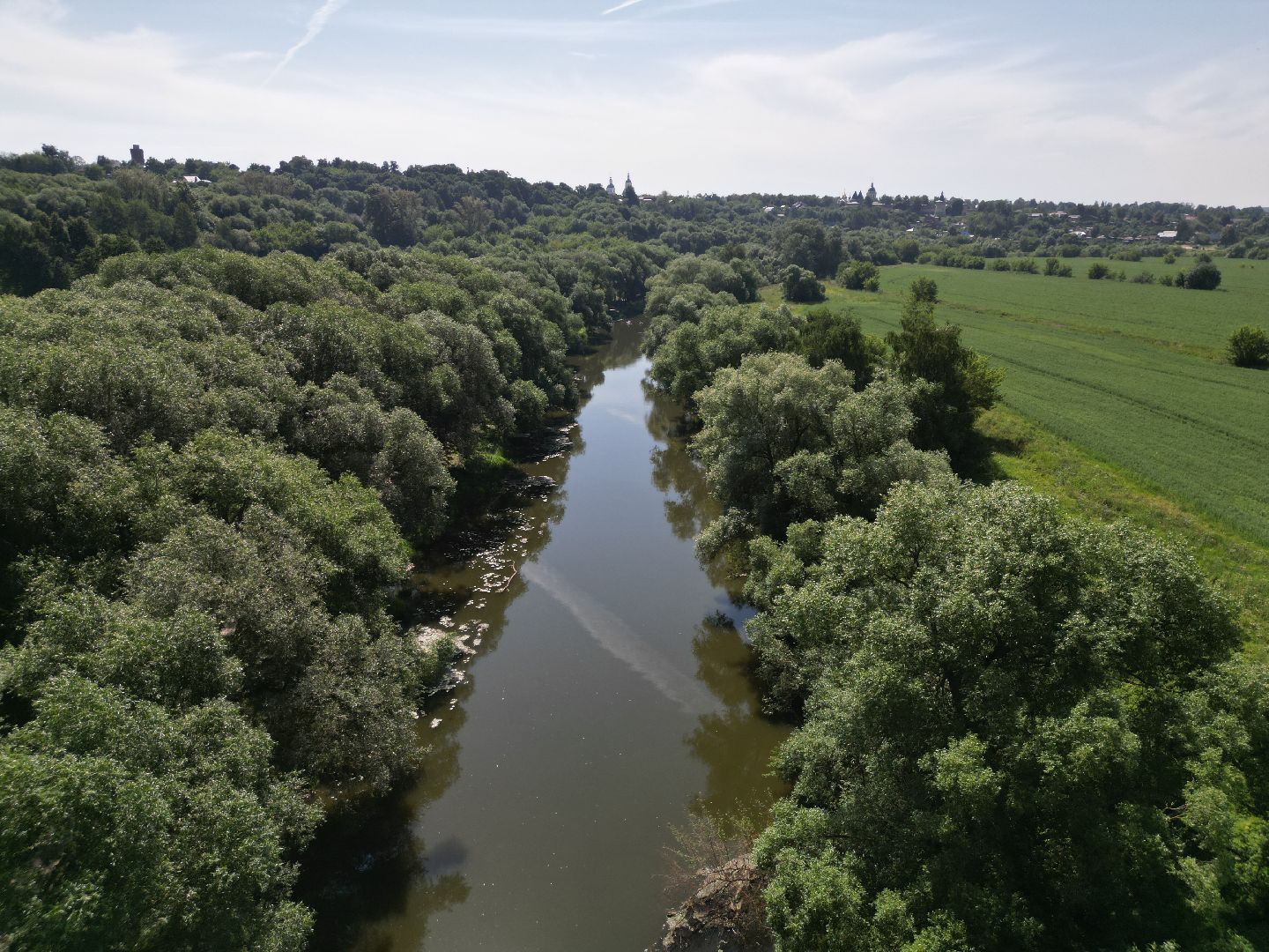 видео с коптера, источник, зарайск,