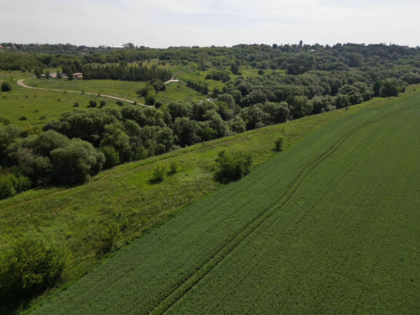 видео с коптера, источник, зарайск,