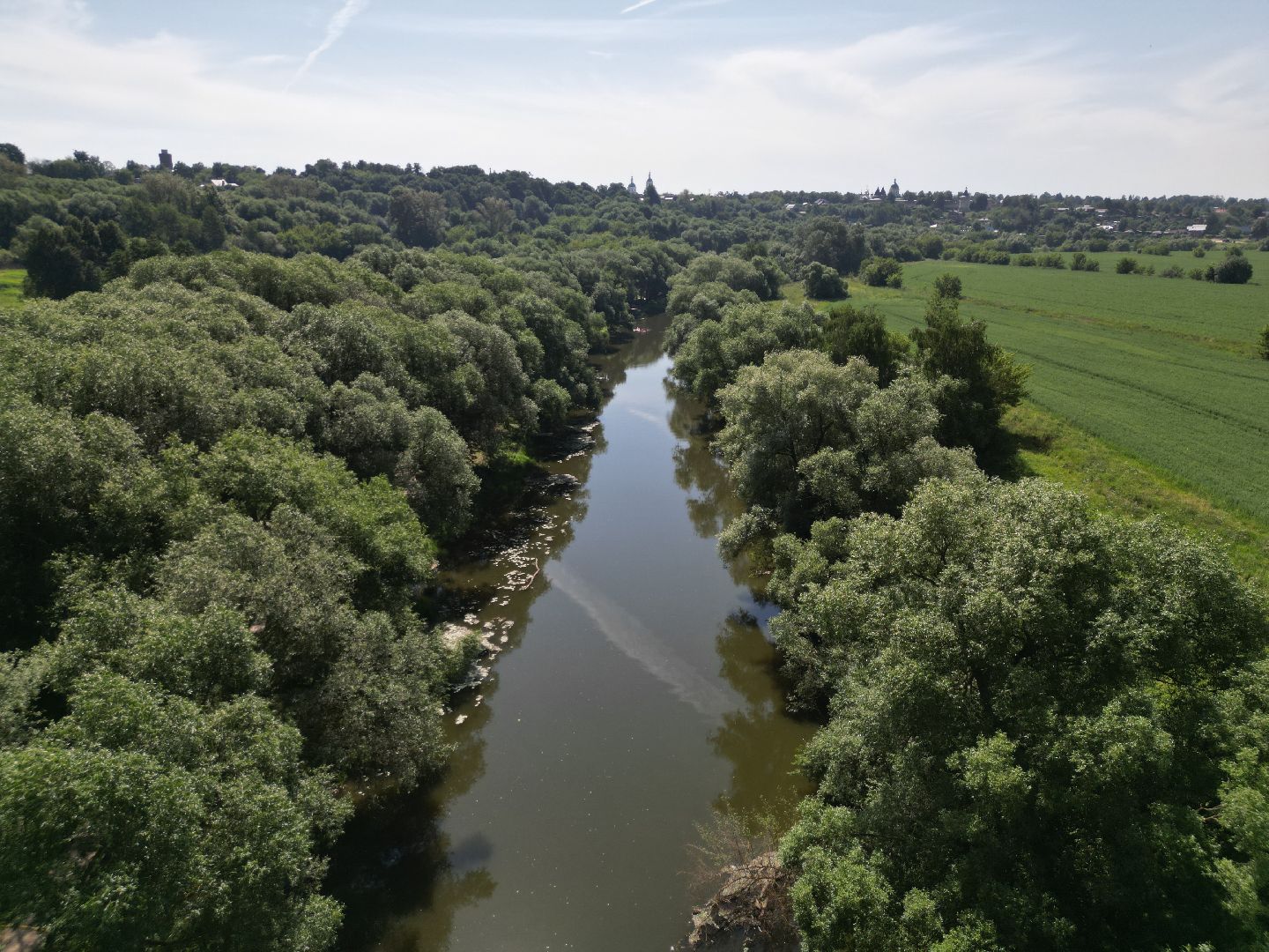 видео с коптера, источник, зарайск,