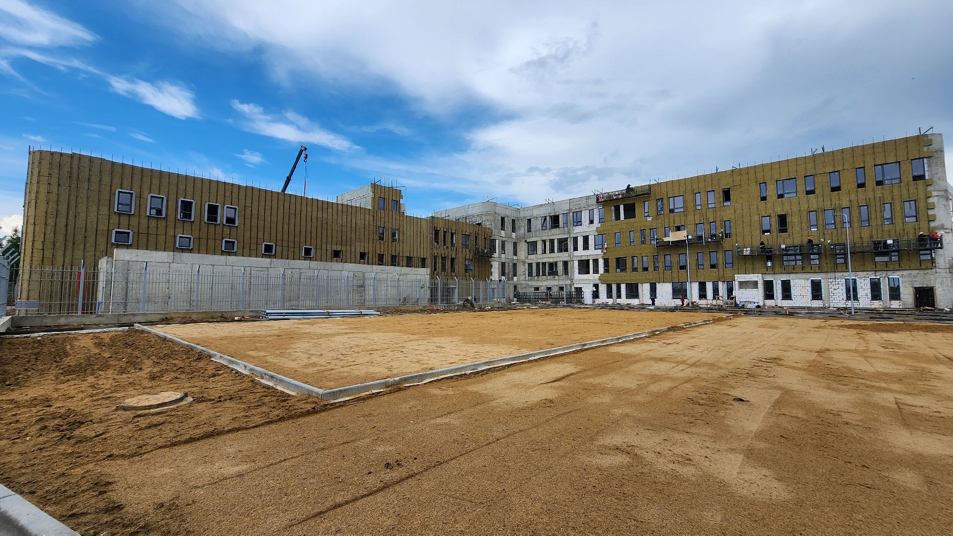 кашира, строительство, новое здание полиции, утепление фасада, благоустройство,