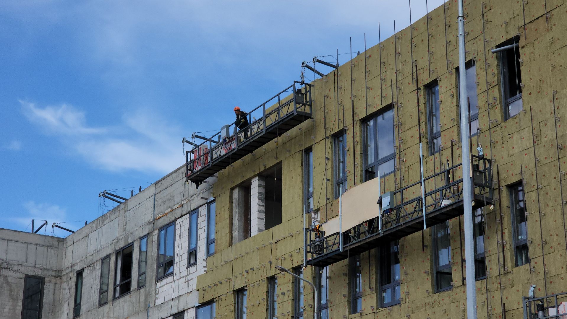 кашира, строительство, новое здание полиции, утепление фасада, благоустройство,