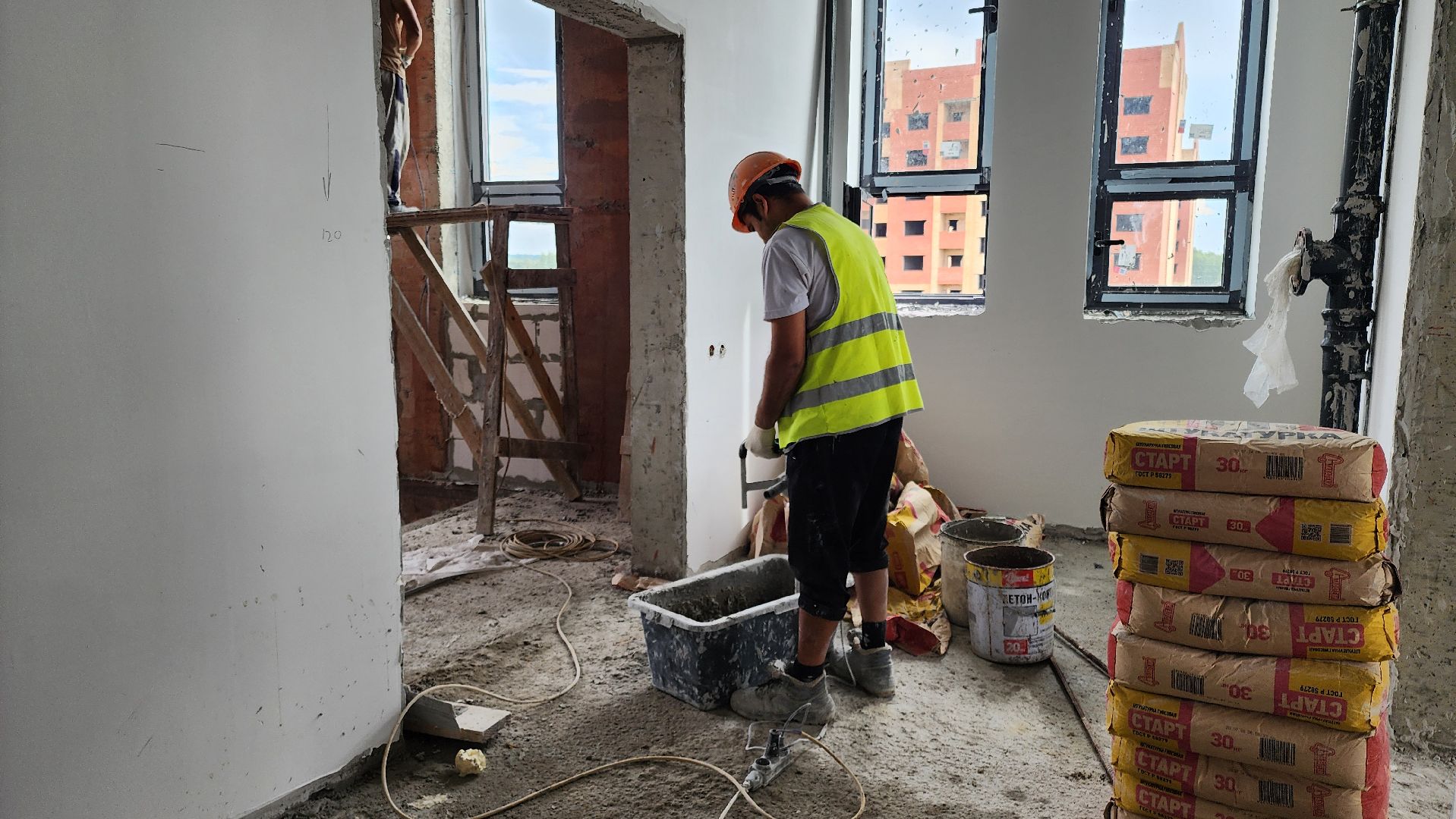 кашира, строительство, новое здание полиции, утепление фасада, благоустройство,