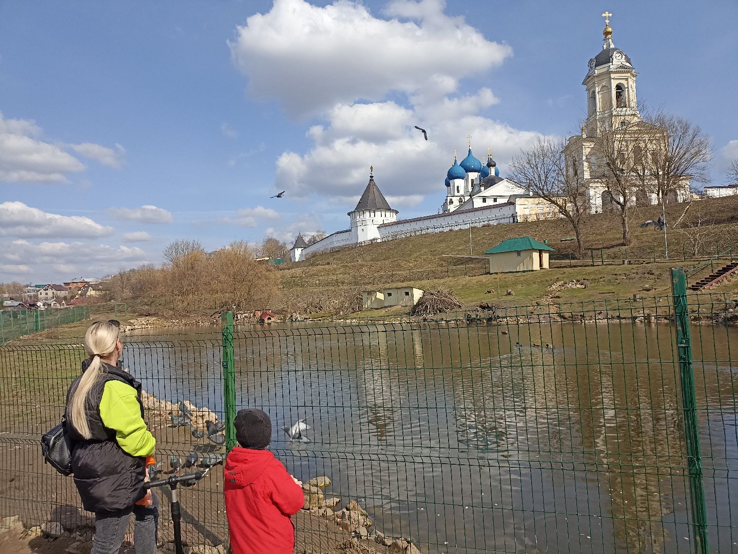 Серпухов, Подмосковье, утки, карпы, парк, монастырь, весна