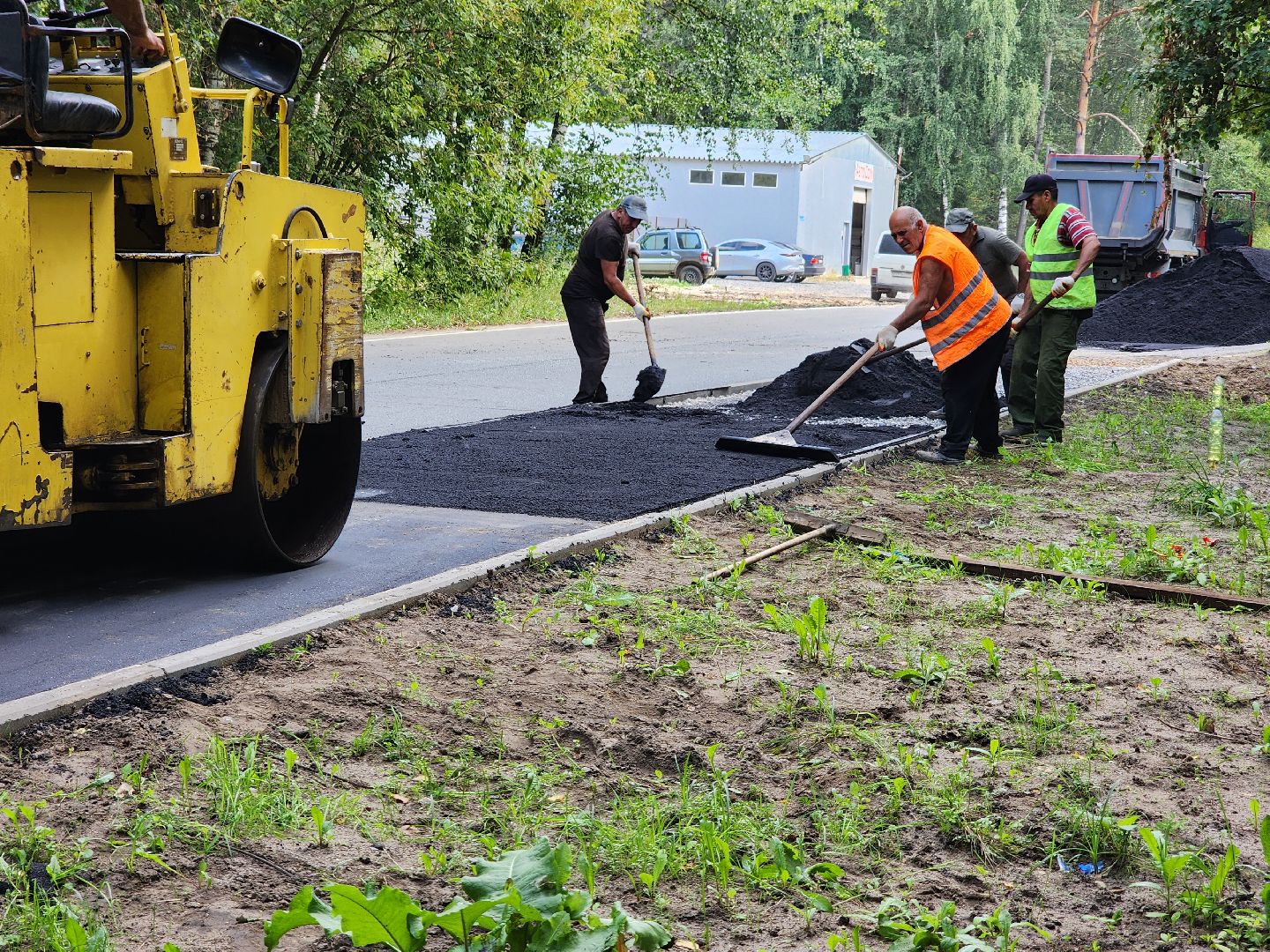 Дубна, Ремонт дороги, Ремонт тротуара, укладка асфальта,