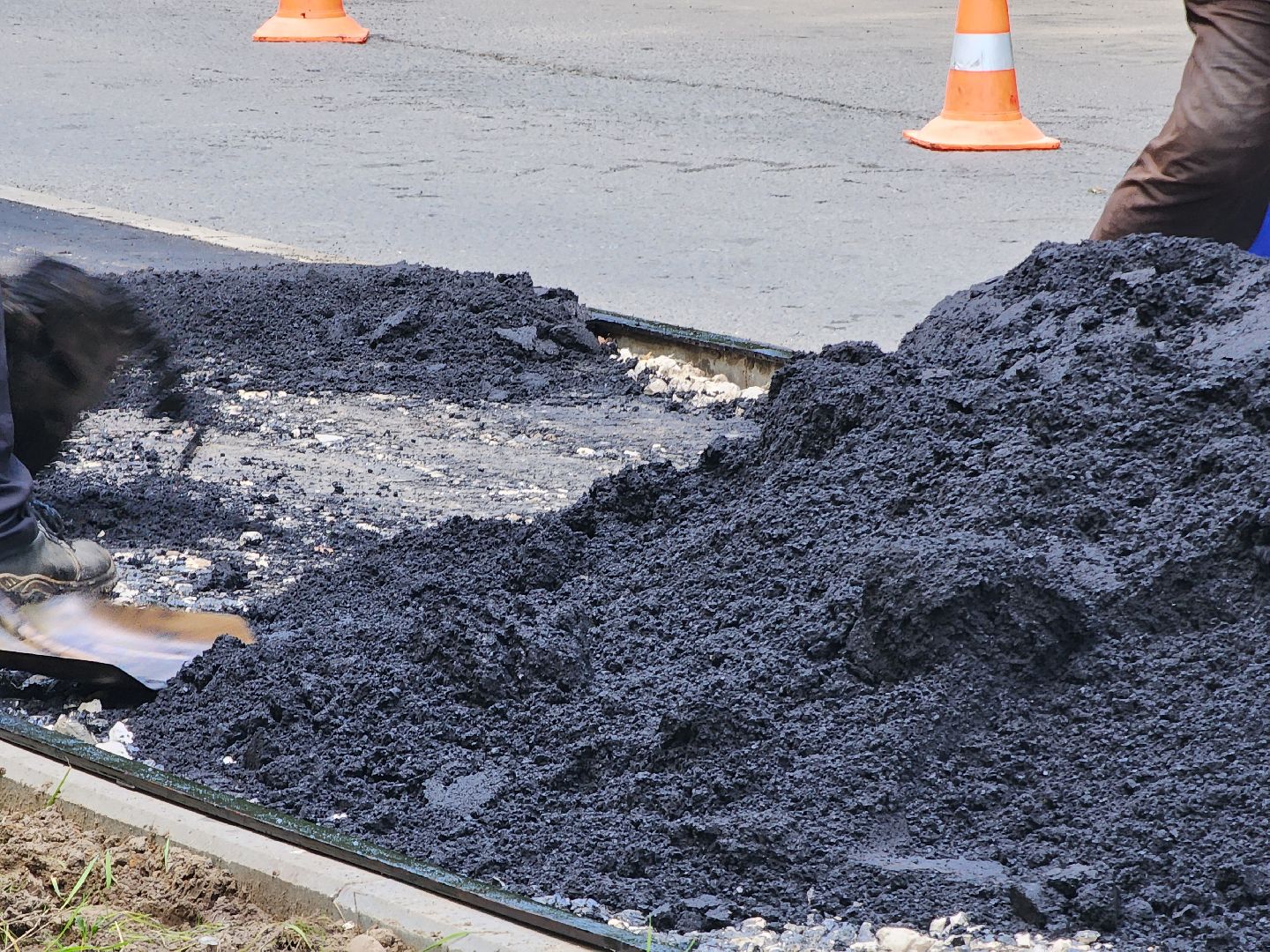 Дубна, Ремонт дороги, Ремонт тротуара, укладка асфальта,