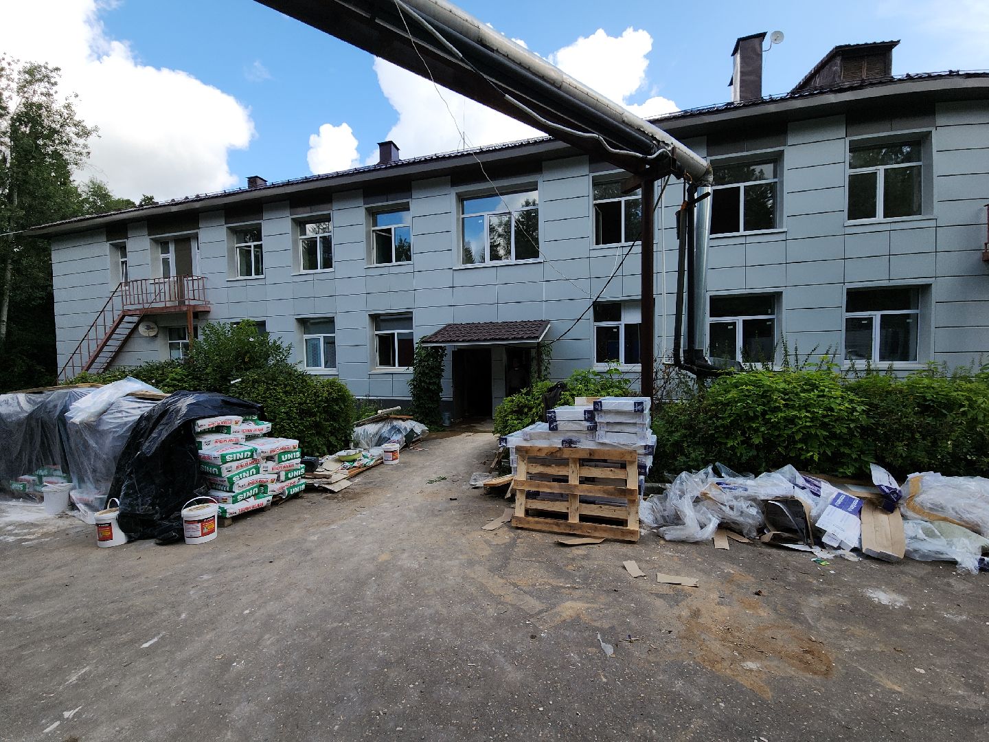 капитальный ремонт, капитальный ремонт поликлиники, тучково, руза, строительство, здравоохранение мо, здравоохранение московской области,