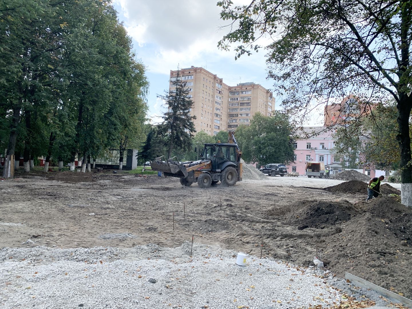 Балашиха, Подмосковье, Благоустройство сквера в Балашихе,