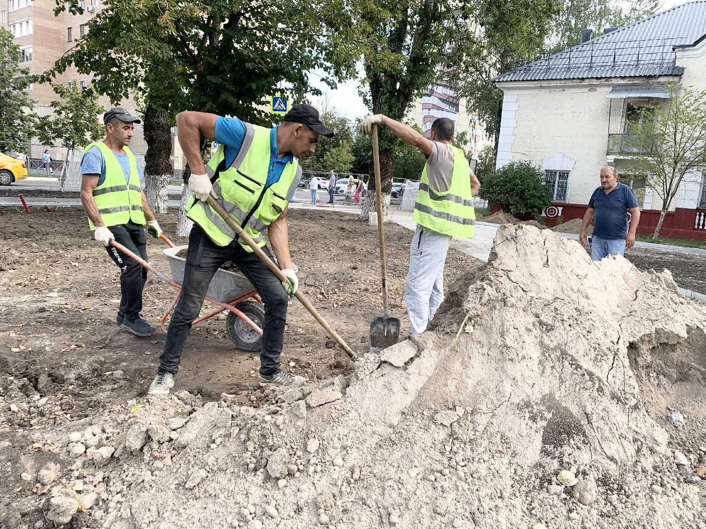 Балашиха, Подмосковье, Благоустройство сквера в Балашихе,