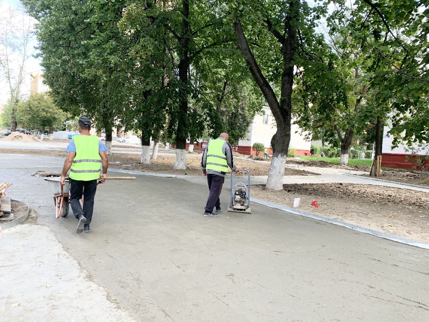 Балашиха, Подмосковье, Благоустройство сквера в Балашихе,