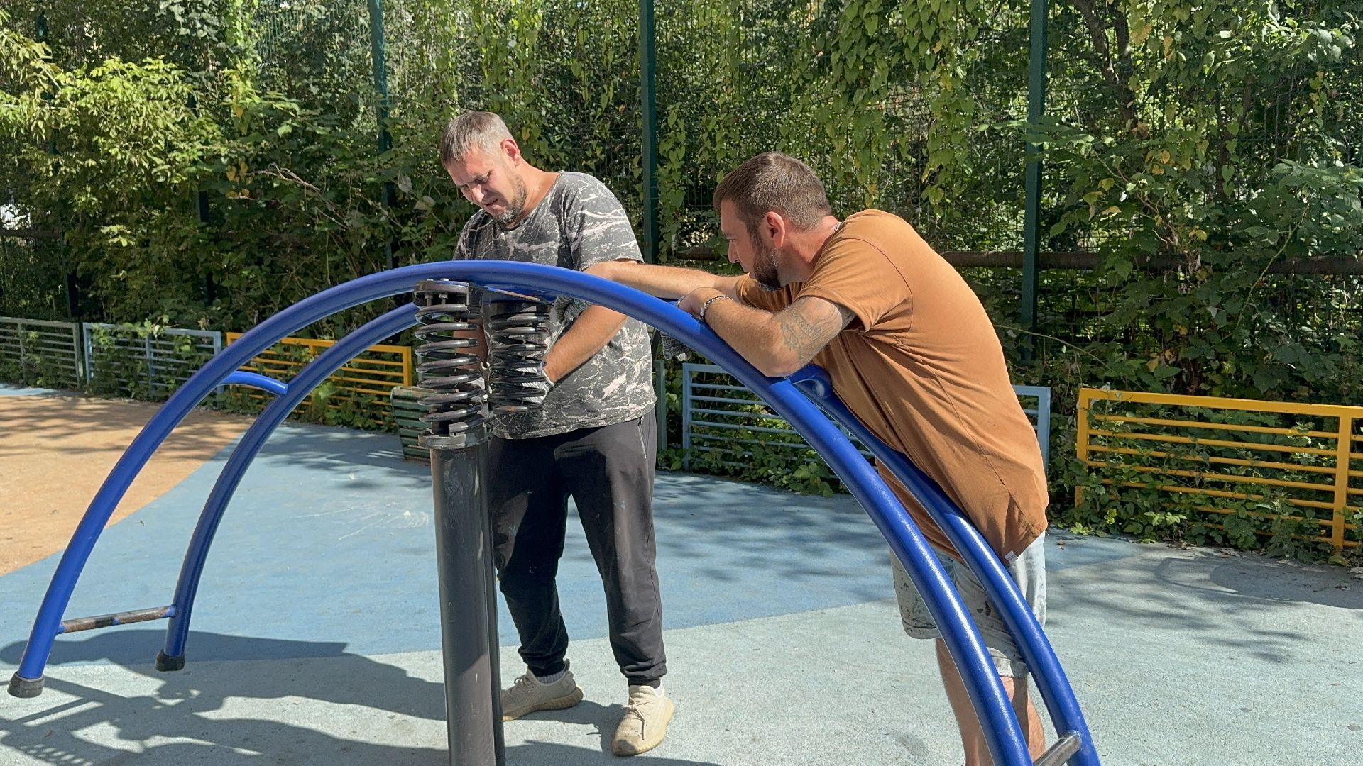 Солнечногорск, Детская площадка, Ремонт, Рабочий, Жители,