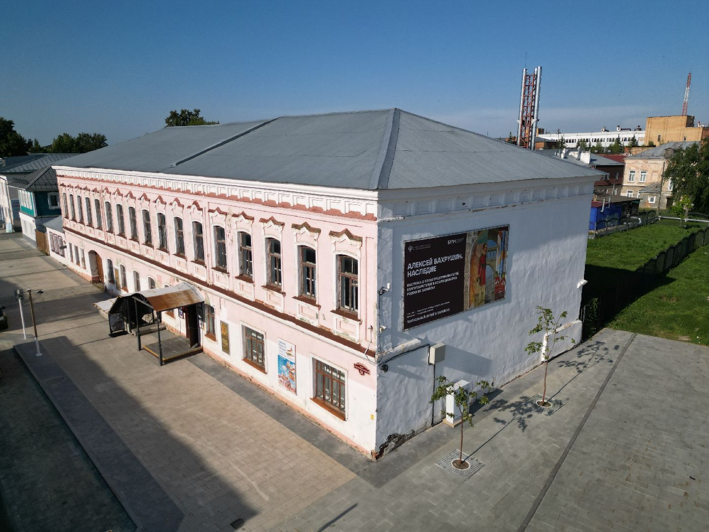 видео с коптера, музей, зарайск,