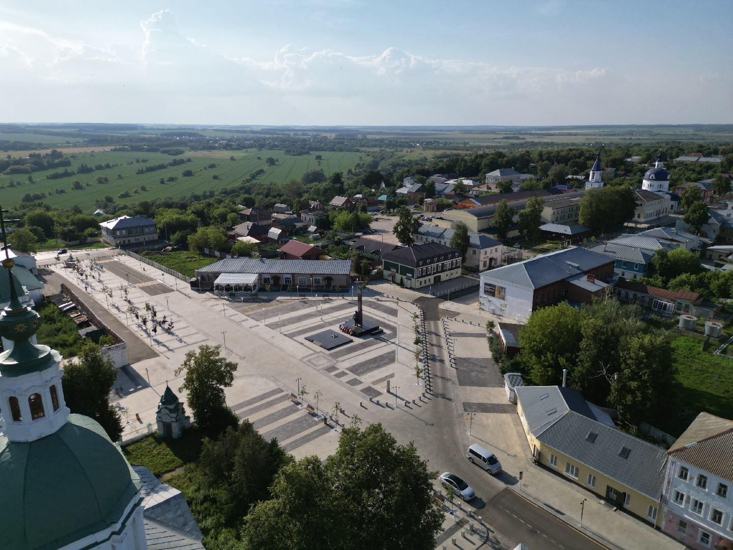видео с коптера, музей, зарайск,