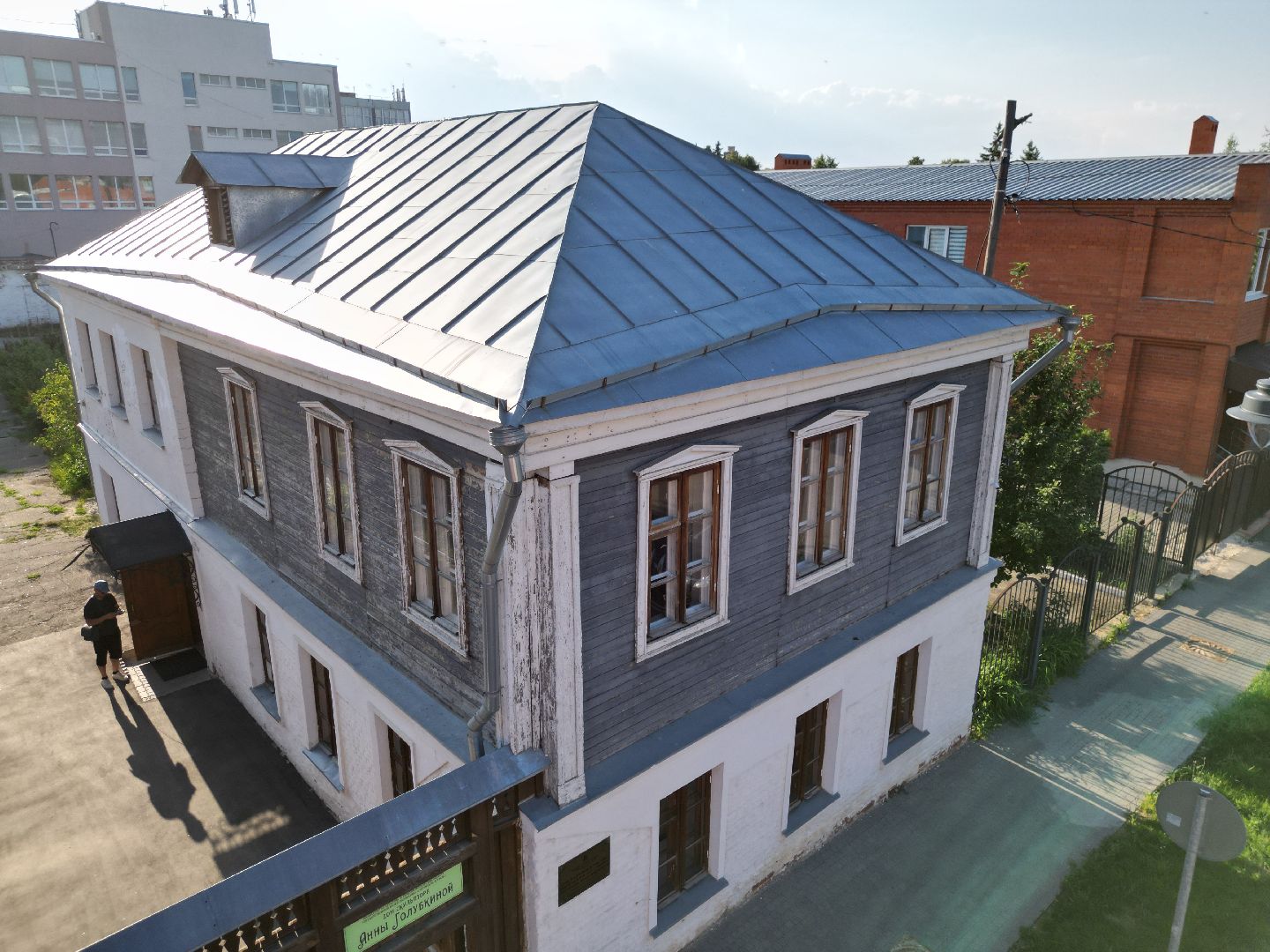 видео с коптера, зарайск, музей,