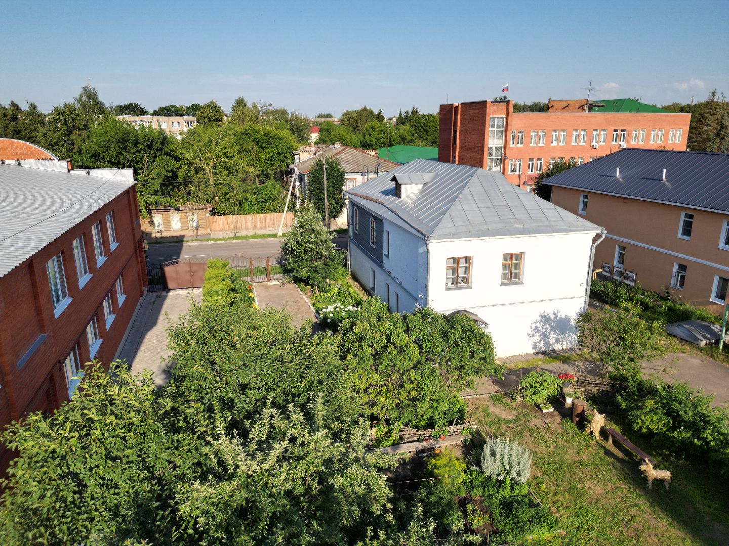 видео с коптера, зарайск, музей,