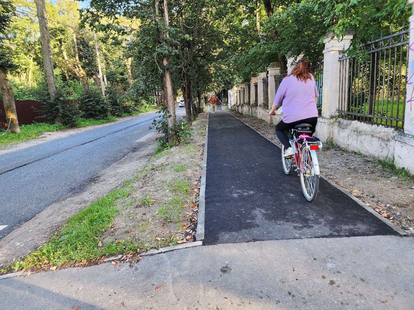 Чехов, улица Пионерская, тротуар, дорожный ремонт, строительство, пешеходная дорожка,