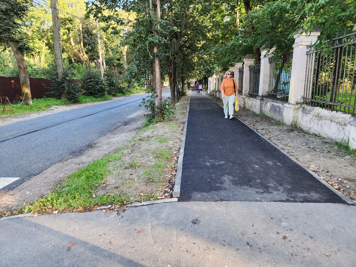 Чехов, улица Пионерская, тротуар, дорожный ремонт, строительство, пешеходная дорожка,