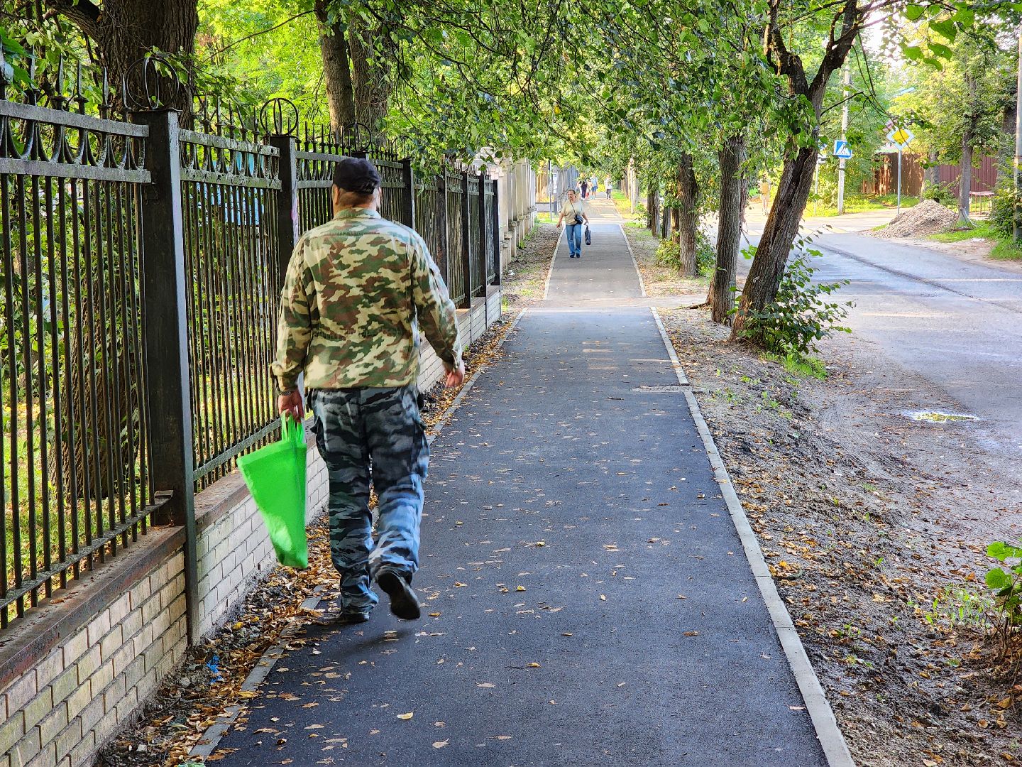 Чехов, улица Пионерская, тротуар, дорожный ремонт, строительство, пешеходная дорожка,
