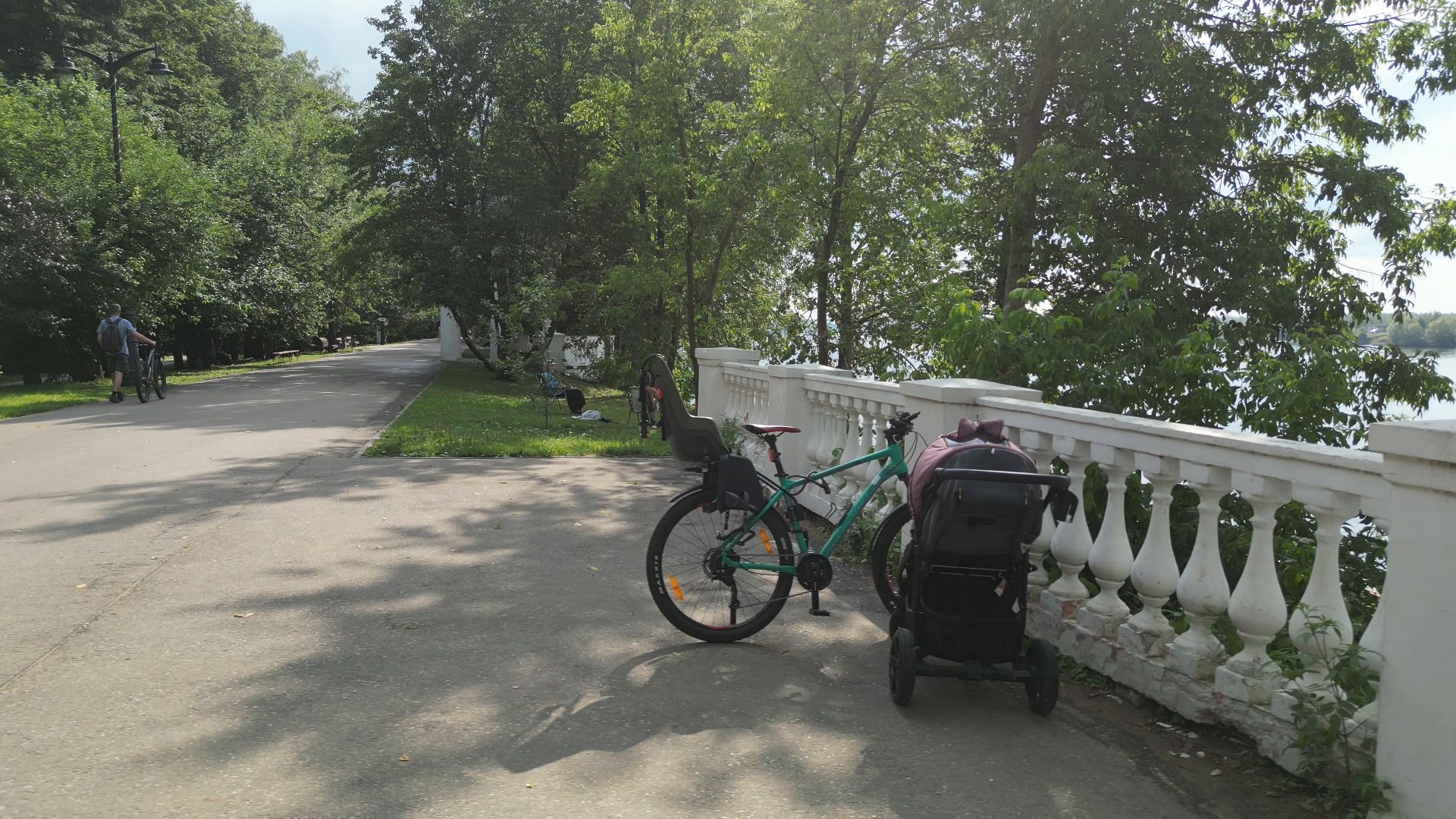 видео с коптера, дубна, благоустройство, набережная,