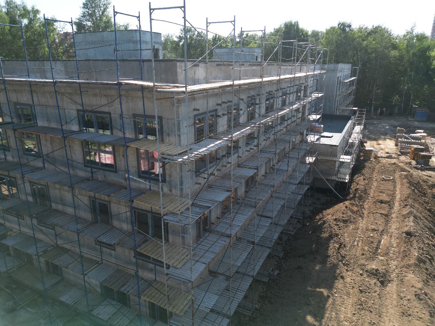 видео с коптера, химки, детский сад, дети, строительство, ремонт,