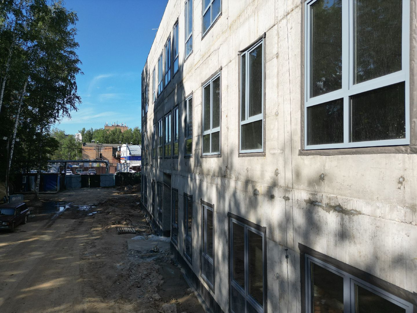 видео с коптера, химки, детский сад, дети, строительство, ремонт,