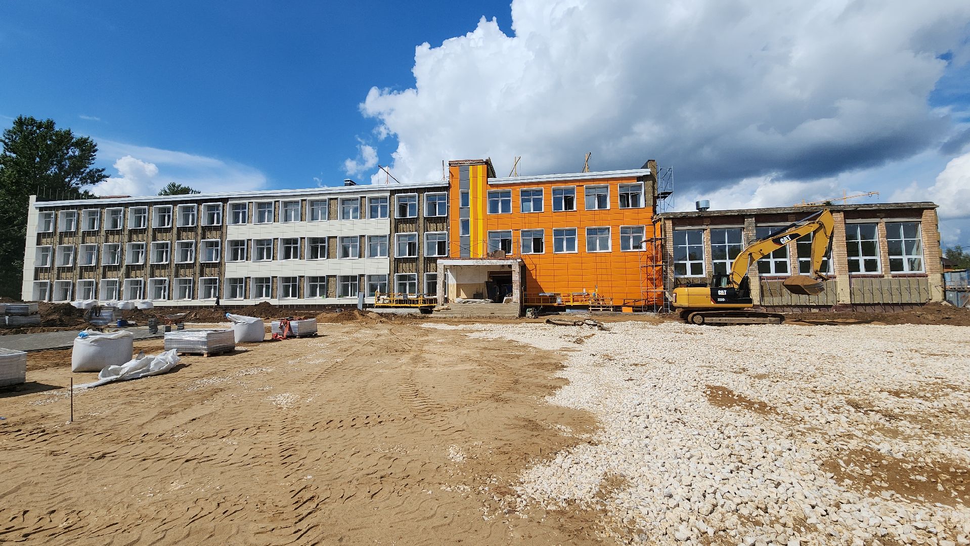 пушкинский, сельская школа, капитальный ремонт, инфраструктура, строительные работы,