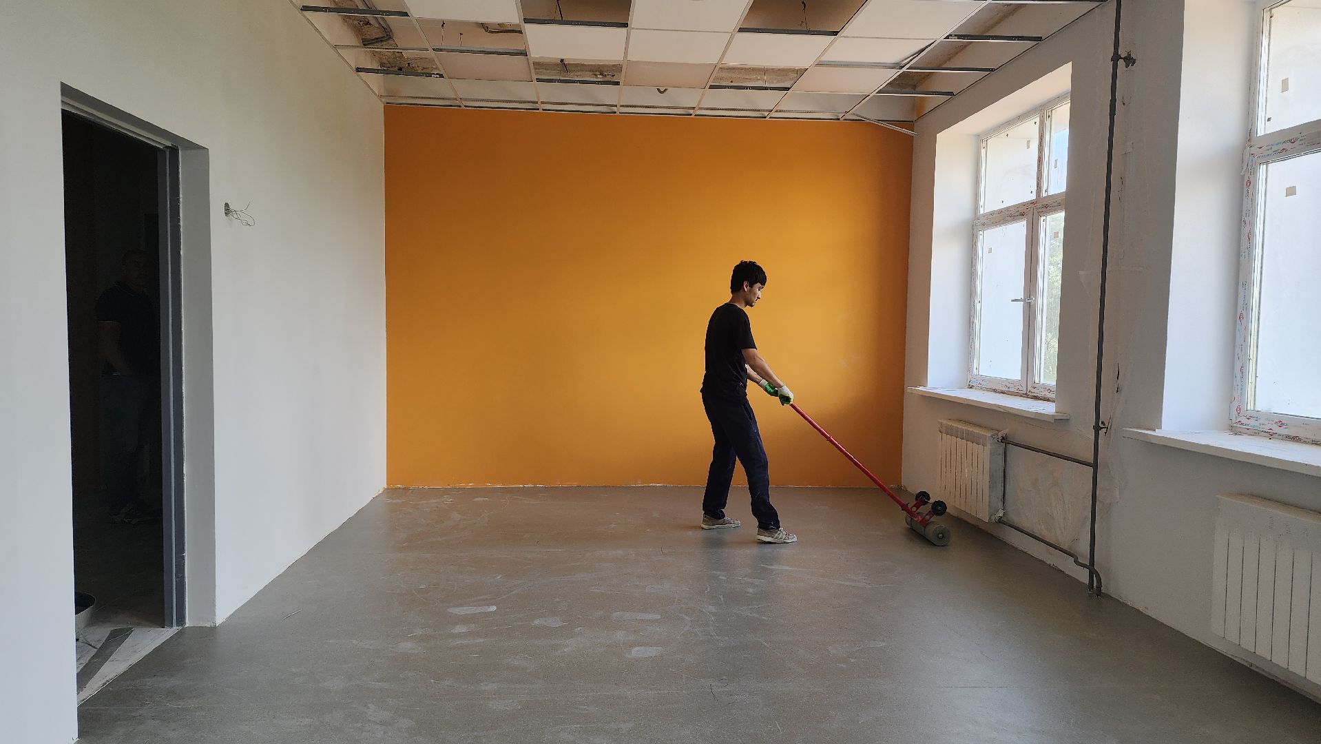 пушкинский, сельская школа, капитальный ремонт, инфраструктура, строительные работы,