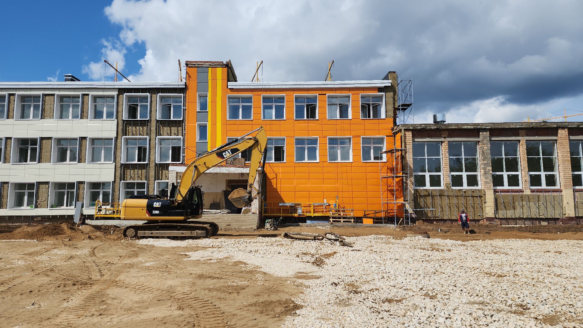 пушкинский, сельская школа, капитальный ремонт, инфраструктура, строительные работы,