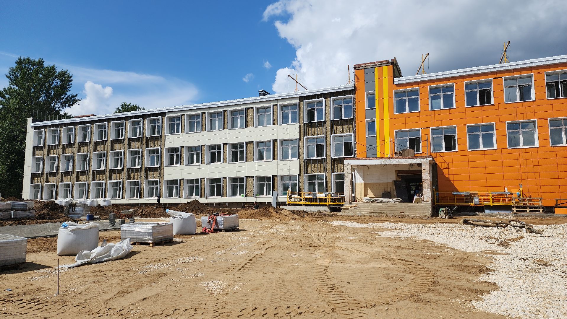 пушкинский, сельская школа, капитальный ремонт, инфраструктура, строительные работы,