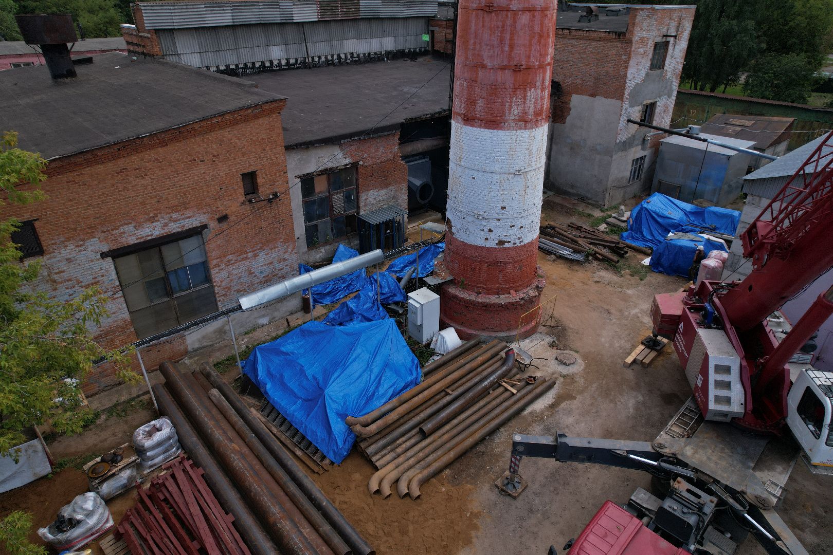 шепчинки, климовск, котельная, модернизация, видео с коптера,