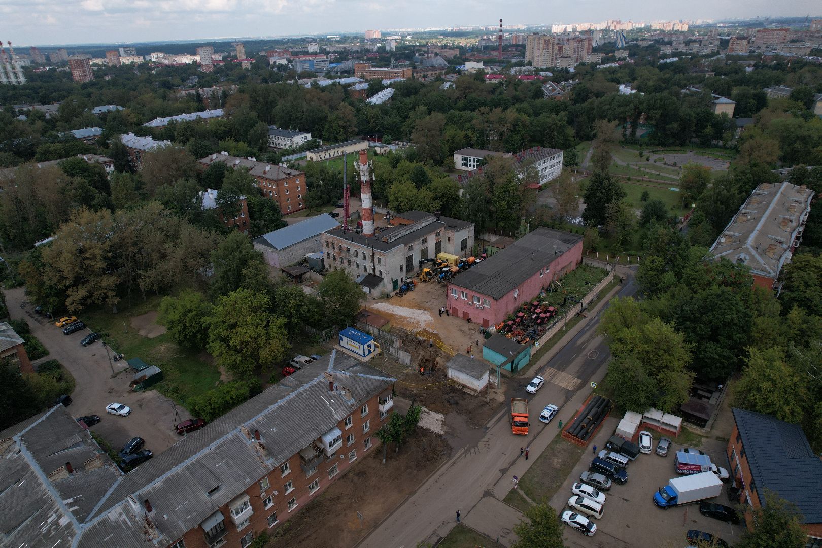 шепчинки, климовск, котельная, модернизация, видео с коптера,