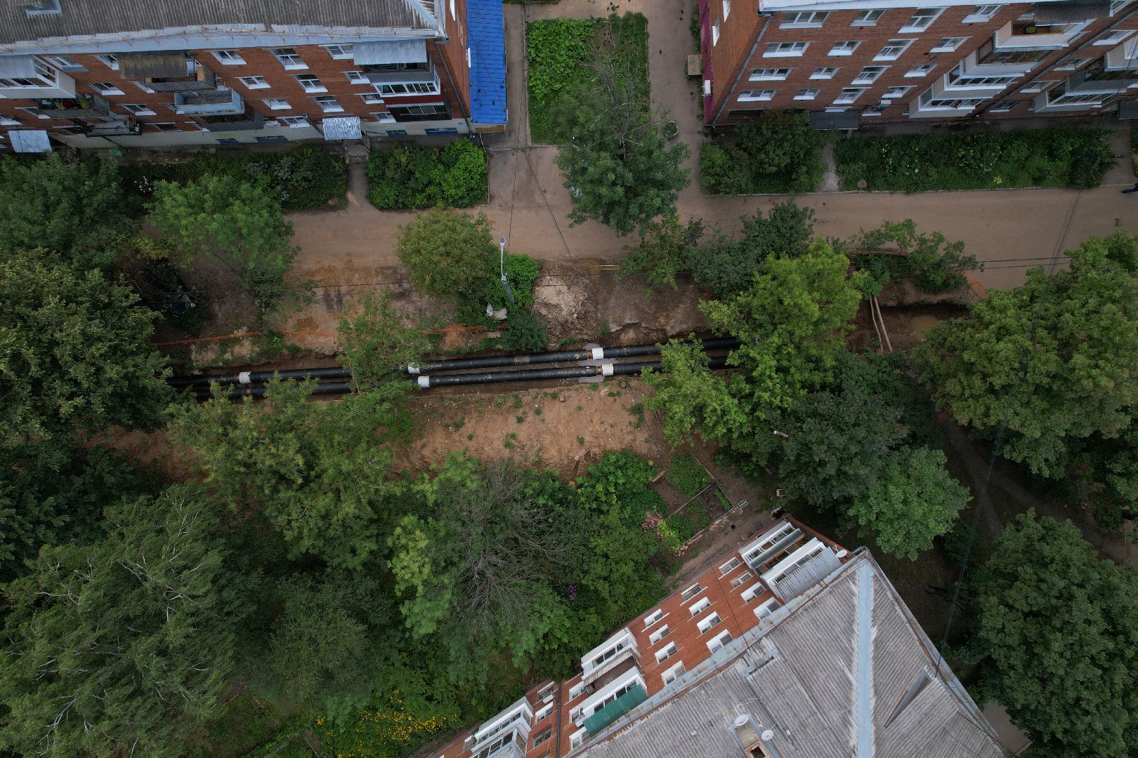 шепчинки, климовск, котельная, модернизация, видео с коптера,