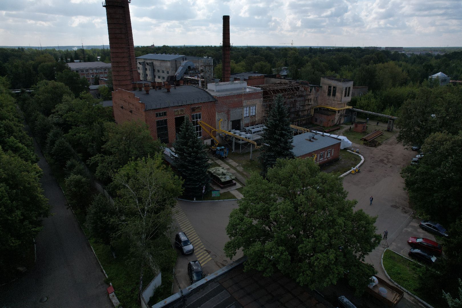 итп, подольск, отопление, видео с коптера,