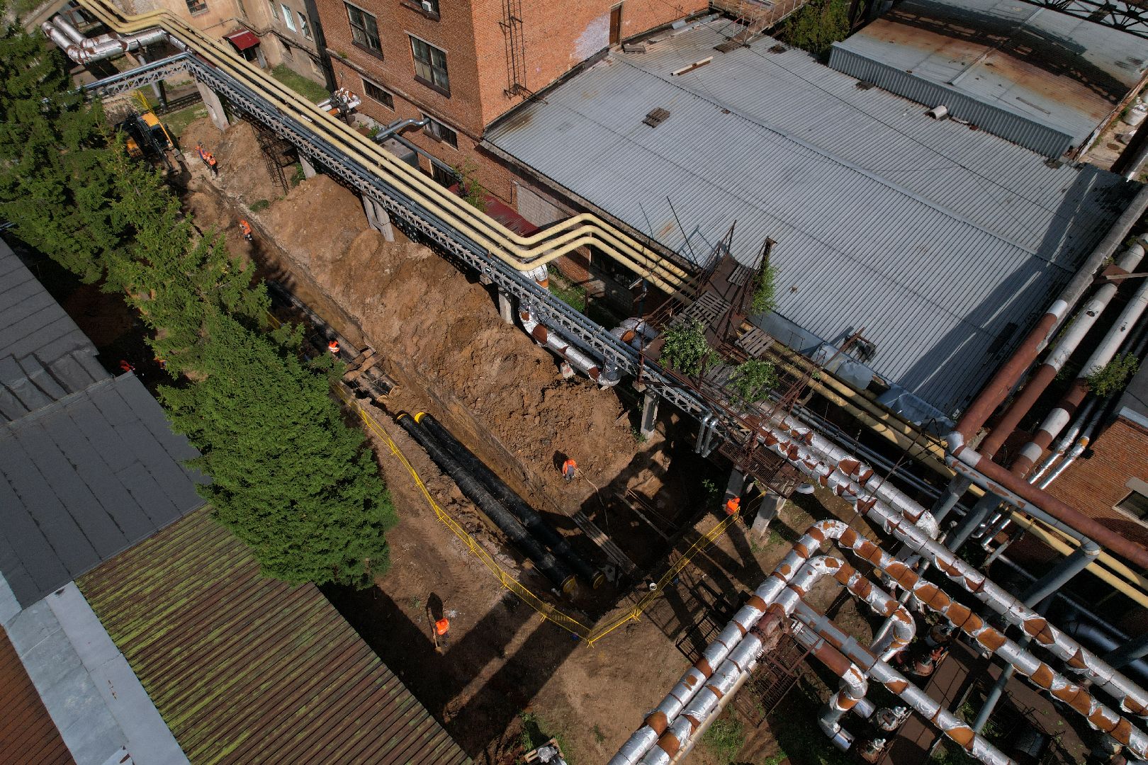 итп, подольск, отопление, видео с коптера,