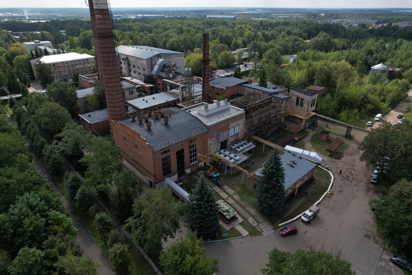 итп, подольск, отопление, видео с коптера,