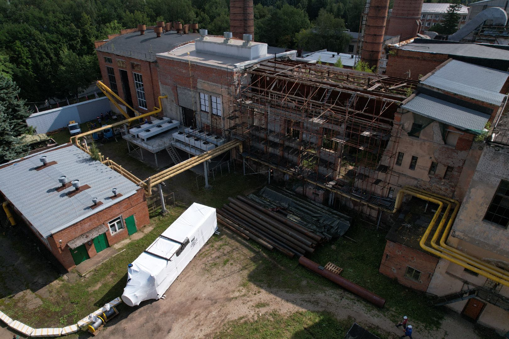 итп, подольск, отопление, видео с коптера,