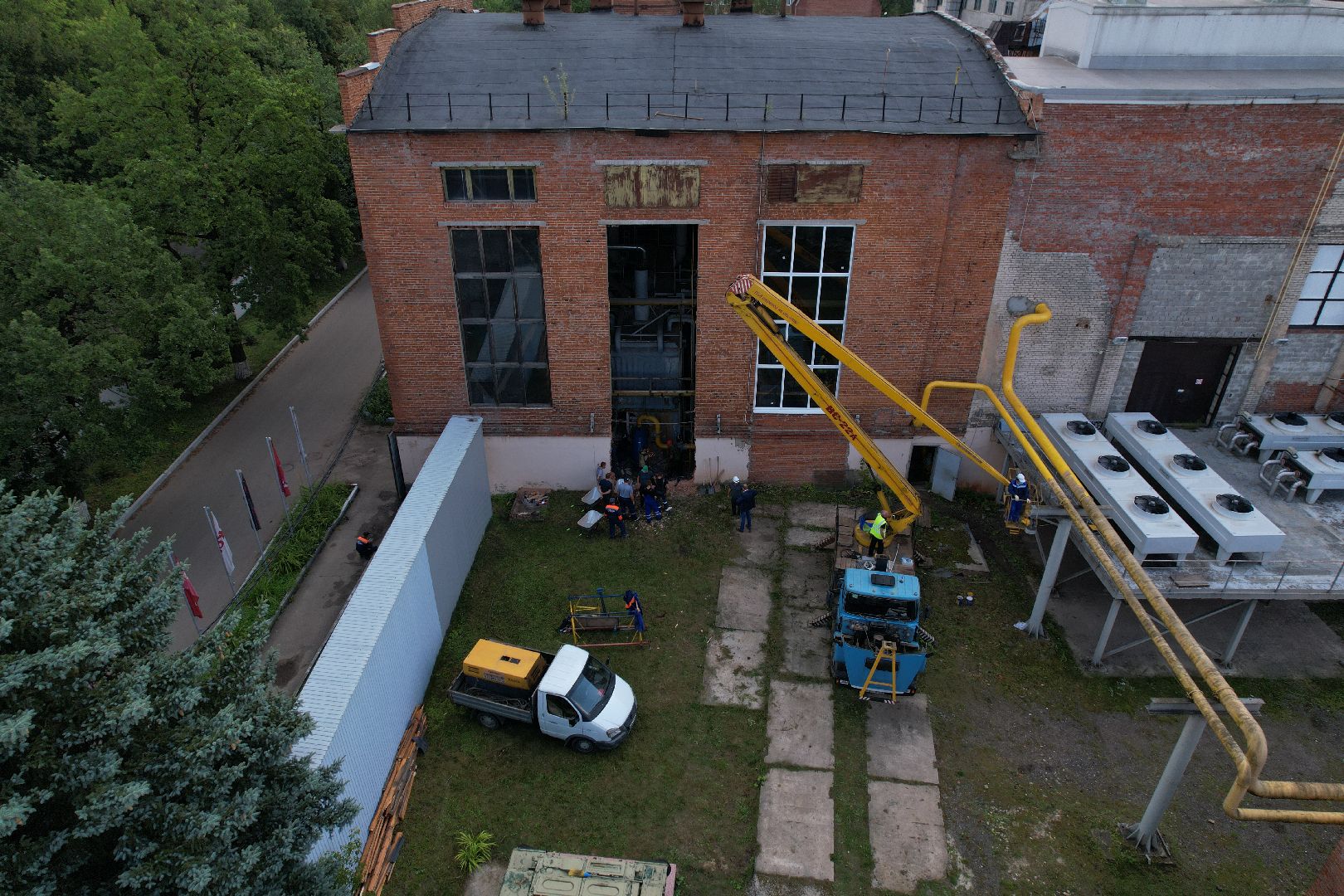 итп, подольск, отопление, видео с коптера,