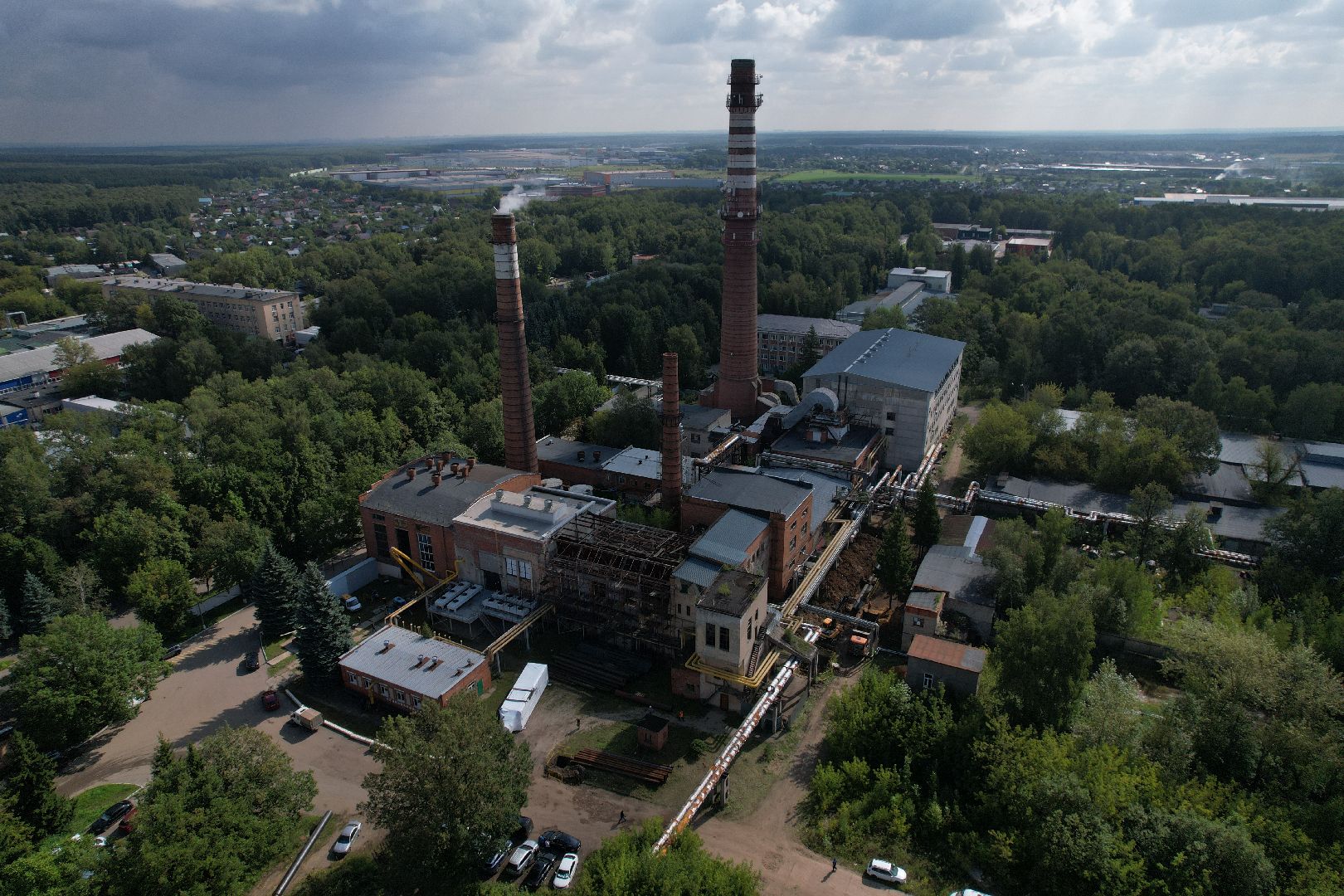 итп, подольск, отопление, видео с коптера,