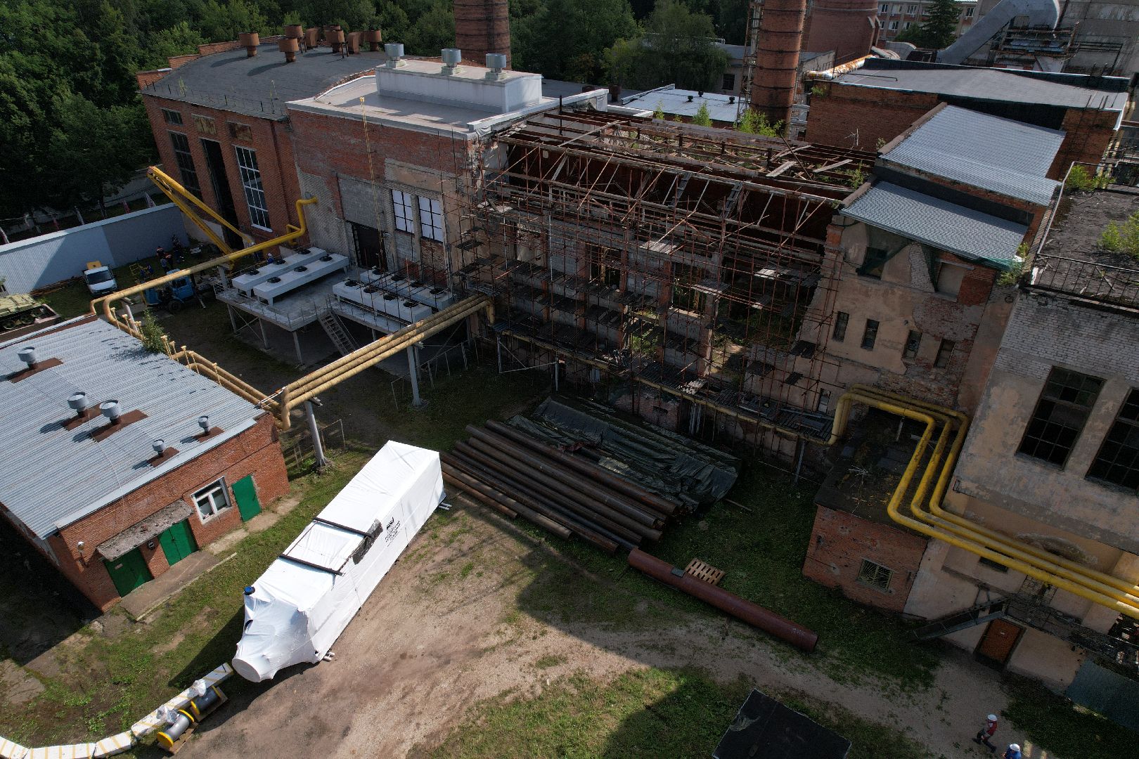 итп, подольск, отопление, видео с коптера,