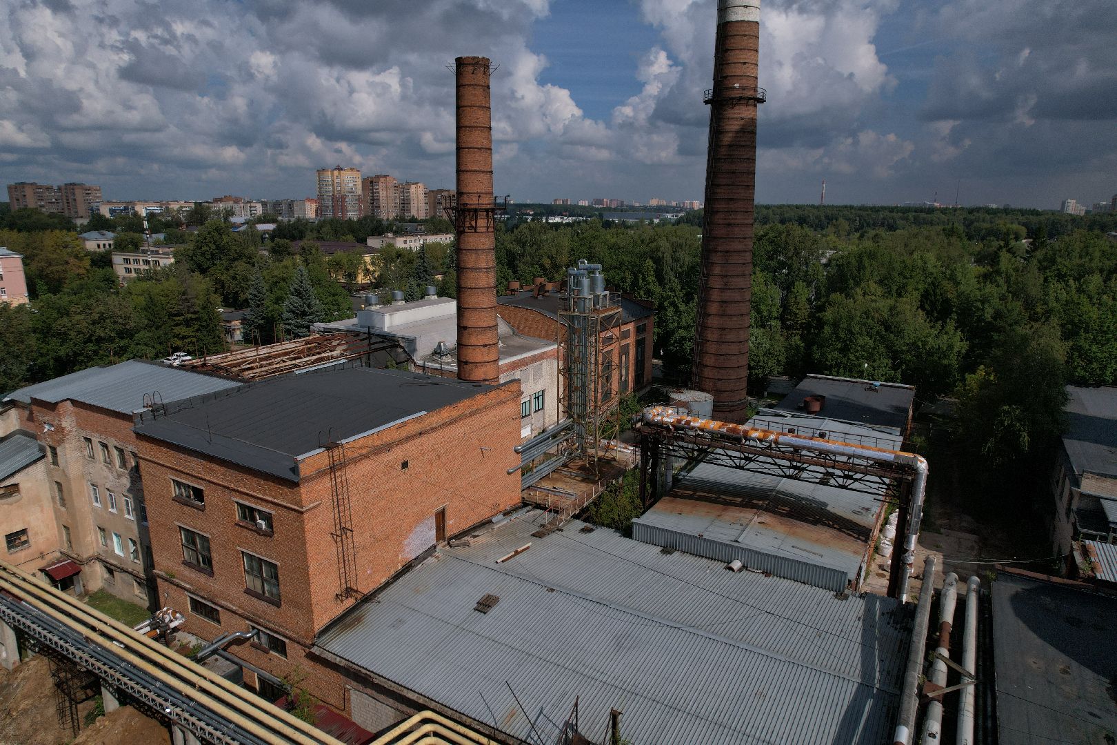 итп, подольск, отопление, видео с коптера,