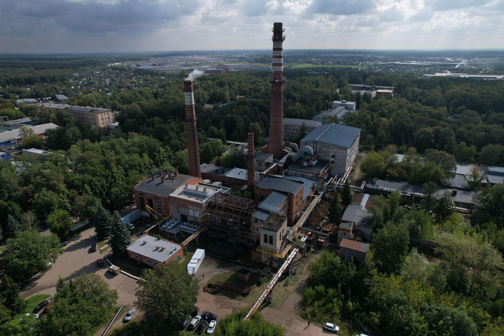 итп, подольск, отопление, видео с коптера,