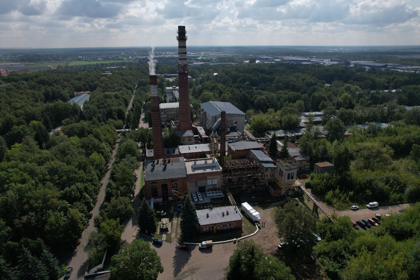 итп, подольск, отопление, видео с коптера,