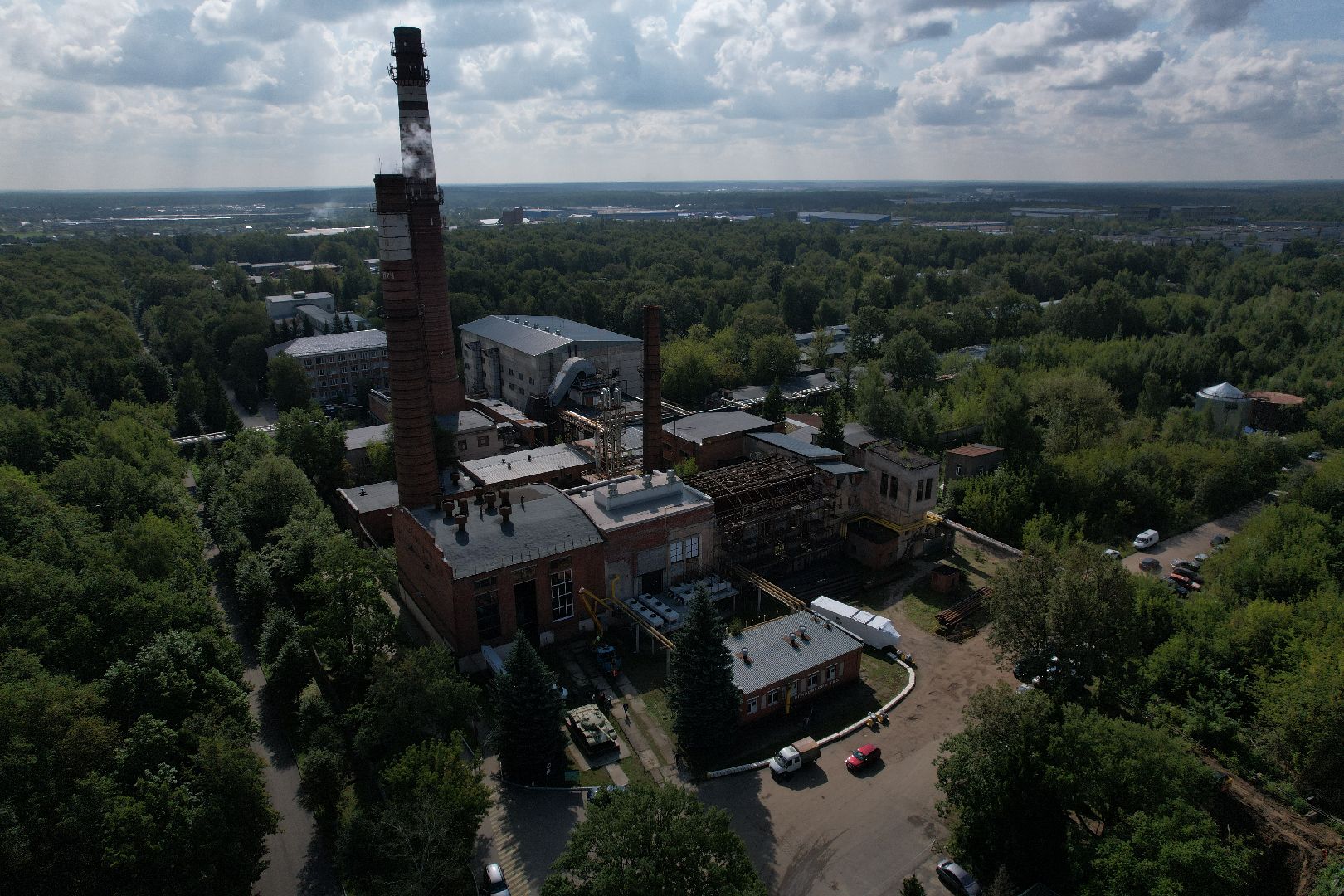 итп, подольск, отопление, видео с коптера,