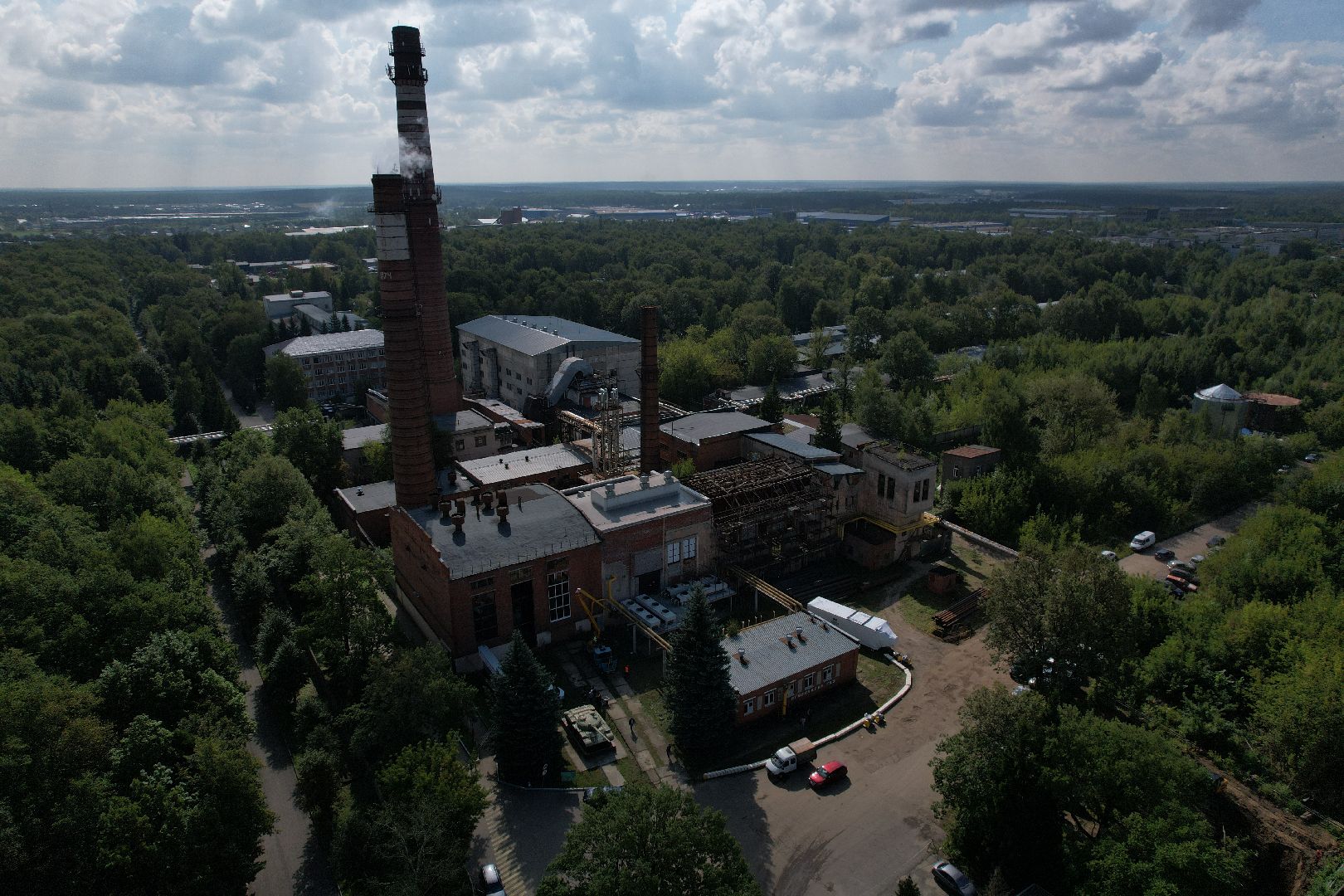 итп, подольск, отопление, видео с коптера,