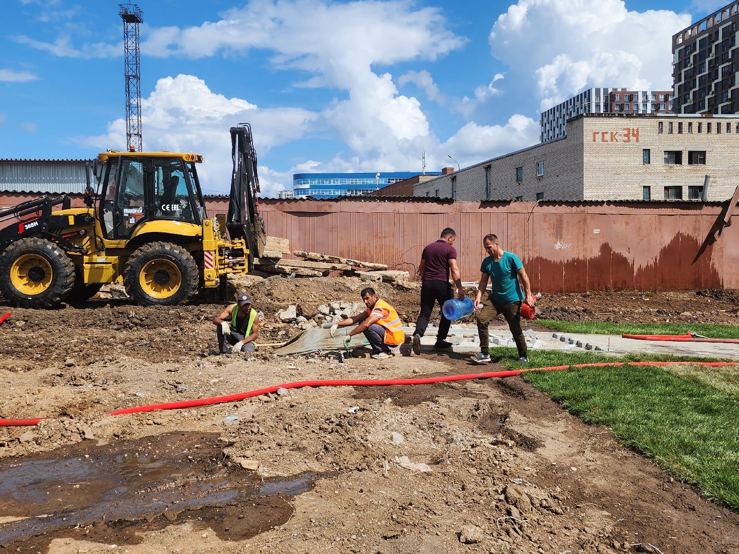 благоустойство, сквер 28 квартал, мытищи,