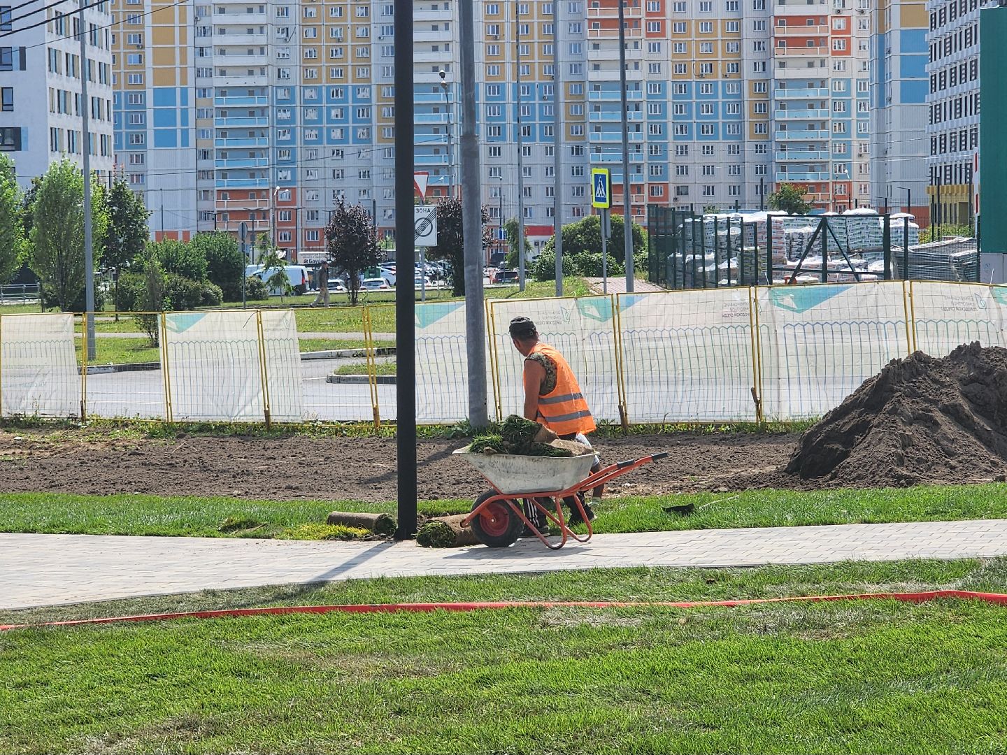 благоустойство, сквер 28 квартал, мытищи,