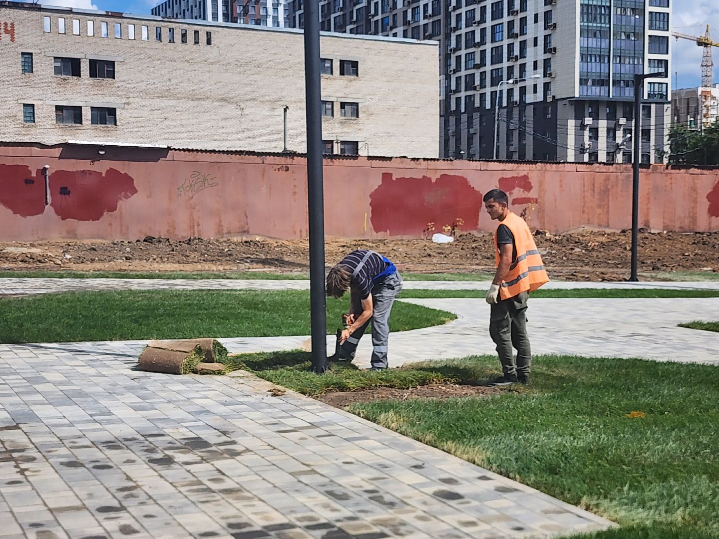 благоустойство, сквер 28 квартал, мытищи,